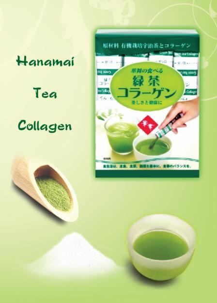Collagen Hanamai Tea Tinh Chất Trà Xanh Từ Nhật Hộp 30 gói